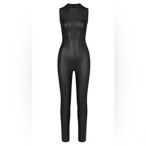 SKIMS FAUX LEATHER CATSUIT - XXS